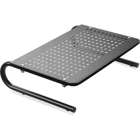 Skärmställ, metallskärmställ för bärbar dator, dator, skrivare och alla platta skärmar, PC-ställ med ventilerad plattform[co]