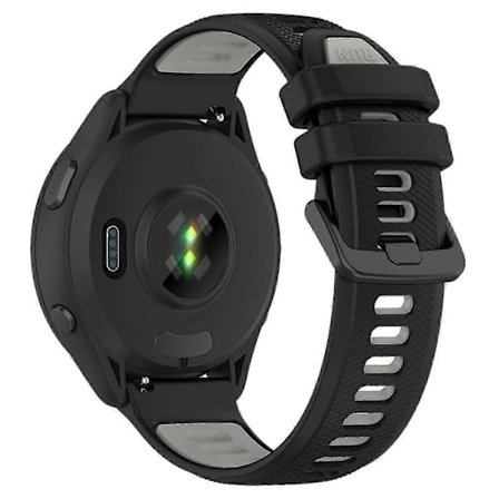Kompatibel med Garmin Forerunner 265S Silikon Armbandsur 18mm Dubbelfärgad Ersättningsrem