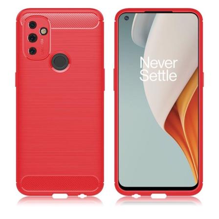 Carbon Flex OnePlus Nord N100 skal - Röd Röd