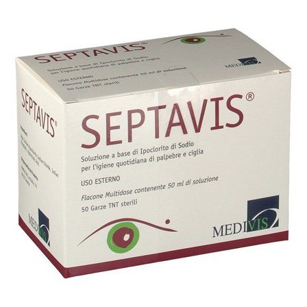 Septavis 50ml + 50 Garze In Tessuto Non Tessuto Sterilii