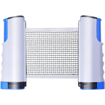 Retractable Ping Pong -verkko, kannettava pöytätennisverkon teline, täydellinen ping pong -pöytään, työpöydälle, keittiöön tai ruokapöytään, harmaa