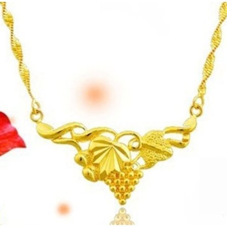 24 karat guldbelagt halskæde