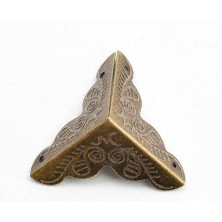 10 hjørner til møbler, antik design, metal, kantbeskyttelse