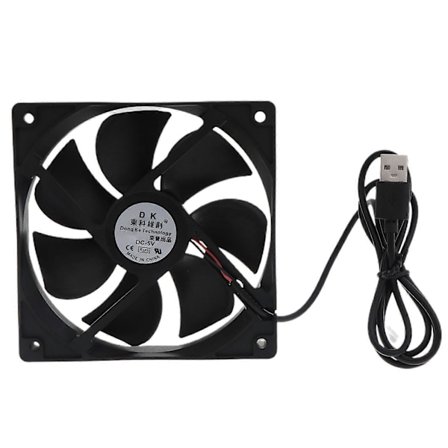 Støjsvag 120mm 5V USB-blæser med porøs leje til modtager DVR Computer Kabinetkøling (LGL)