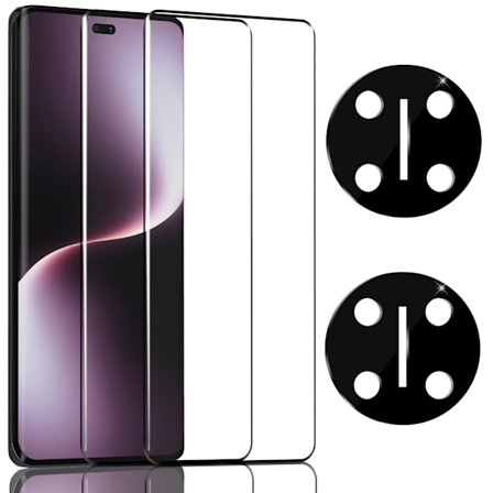 2-Pack Honor Magic 7 Lite Näytönsuoja & 2-Pack linssinsuoja - Karkaistu Lasi 9H - Super laatu 3D