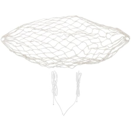 Handvävd Hängmatta av Bomullsrep, 120 kg Kapacitet, Portabel Hängmatta av Bomullsrepnät för Utomhusbruk, Inomhusbruk, Uteplats, Trädgård, DUBUNS