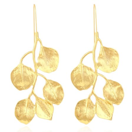 IC Leaf Örhängen Lättvikts sommar Dangle Örhängen Stud Örhängen