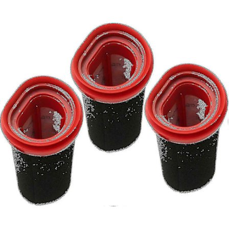 3-pack 25,2 V/21,6 V filter för Bosch Flexxo Serie 4 sladdlös dammsugare BBH32101 etc., ersättningsdelar