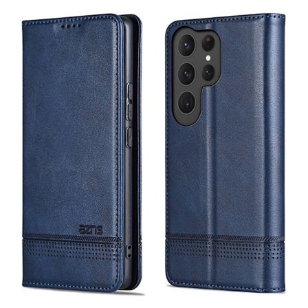 AZNS Samsung Galaxy S26 Ultra Plånboksfodral Konstläder - Blå