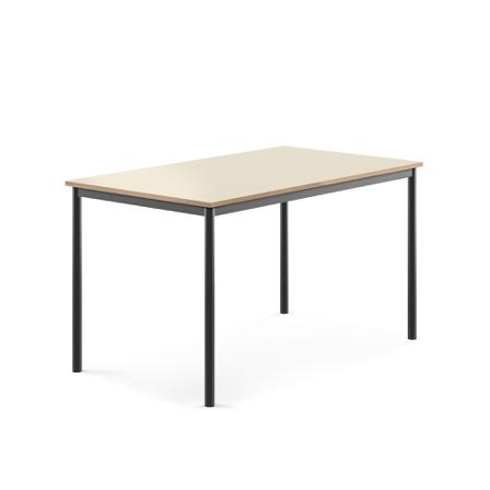 Tisch BORÅS, 1400x800x760 mm, Laminat Birke, anthrazit