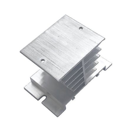 Silver Radiator Aluminium Kylfläns SSR Dissipation för Enfasrelä