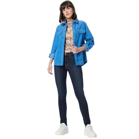 Frame, Skinny Jeans Blauw, Dames, Maat:W27