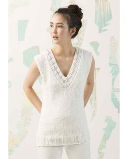 Beskrivning Väst Vit/beige - Lang Yarns