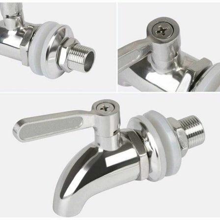 Rustfri drikkevaredispenser udskiftningshane til hjemmebrygning fad gæring vin øl hane drik juice dispenser