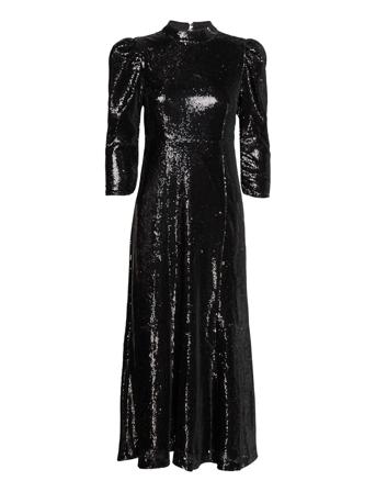 Slfmiley 3/4 Ankle Dress B Dresses Evening Dresses Musta Selected Femme