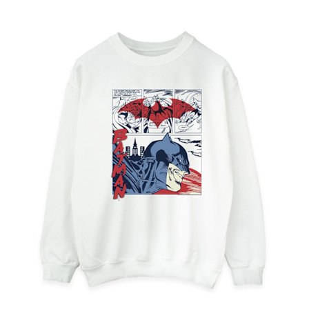 DC Comics Herr Batman Serietidning Sweatshirt S Vit