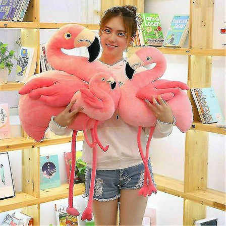 40/105cm Dyr Flamingo Plussj Leke Dukkestue Myk Pute Barn Utstoppede Dyr-yuhao