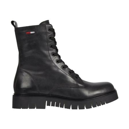 Tommy Jeans, Lace-up boots Czarny, Kobieta, Rozmiar: 41 EU