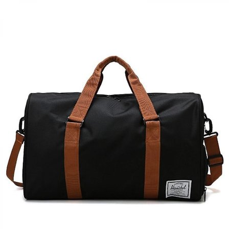 Short-distance Travel Messenger Bag Hand Luggage Bag Large-capacity Sports Fitness Clothing Storage Bag Black