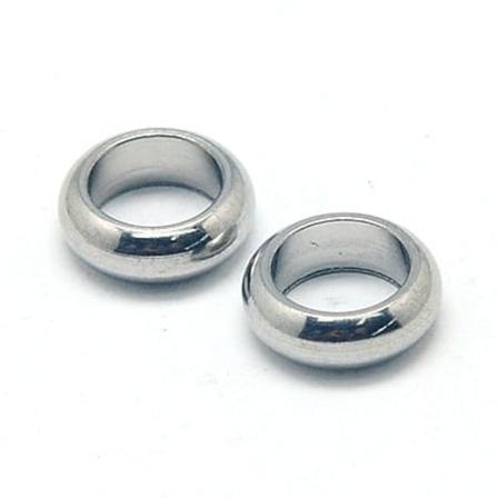 Mellanpärlor / Rondeller - Rostfritt Stål - 8 Mm - 50st