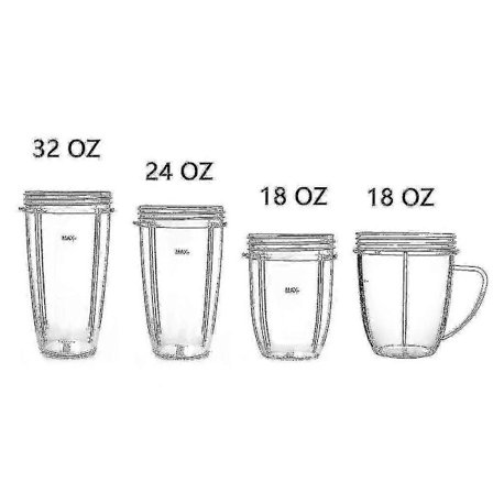 18/24/32oz Kopper Reservedele Kompatible Nutribullet 600w/900w Blender()-e (Fww)