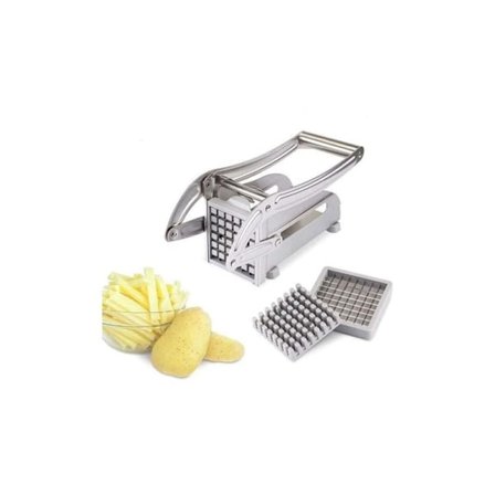 Professionell pommes frites-skärare i rostfritt stål för potatis och grönsaker för hem- och kommersiellt bruk