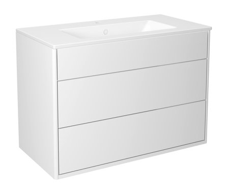 Gustavsberg Graphic GB71GCVU80DHWB Allaskaappi 80 cm, 2 ulosvedettävää laatikkoa ja säilytyslokero 80 cm, Kylpyhuone