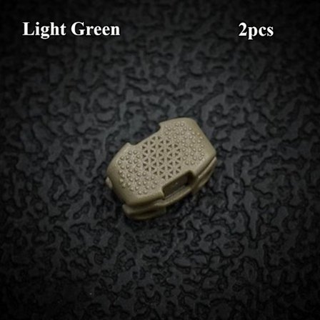 2stk Fjærsnor Låser Toggle Stopper LYS GRØNN