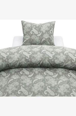 Borganäs of Sweden - Pussilakanasetti Tilly, 2 osaa - Vihreä - Pussilakanasetit - 150X210 - - Homeroom