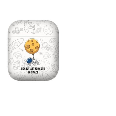Airpods 1/2 silikonhörlursfodral-meteoritastronaut