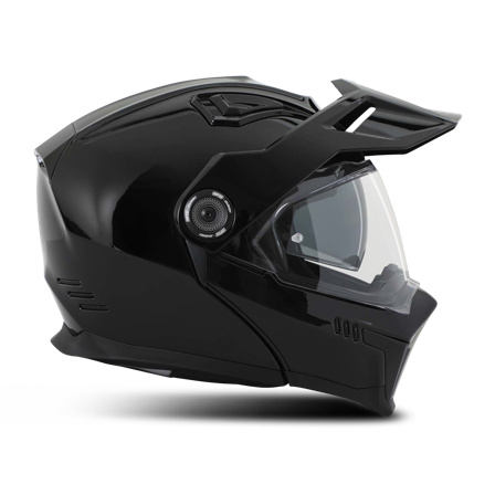 Adventure-Kypärä Simpson Xcursion Solid Kiiltomusta S