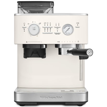 Kitchenaid Espressomaskin med kaffekvarn, porcelain white | Kaffe > Espressomaskiner | Bagaren och Kocken
