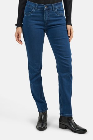 JENSEN - Joyce Jeans - Mellemblå - Curve Fit - Lige Ben