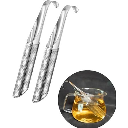 Rustfrit stål te-infuser, 2 stk. tekugle 304 rustfrit stål