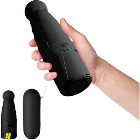 Foldbar Paraply - Mini Storm Paraply - Mini Paraply - Vindtæt - Solcreme UV
