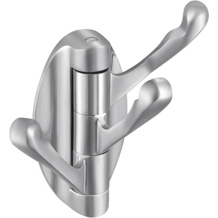 Seinälle asennettavat naulakot, kestävät oven naulakot, kolminkertaiset kylpyhuonepyyhekoukut, metallikoukku, harjattu nikkeli