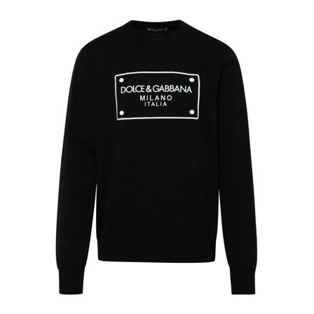 Dolce & Gabbana, Knitwear Zwart, Heren, Maat:L