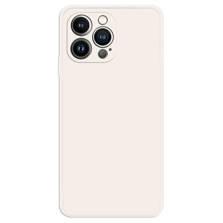 Skråt, gummicover cover til iPhone 13 Pro - Beige