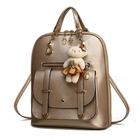 Mode Kvinnor Ryggsäck Designer Handväska Dam Cool Ryggsäck Klassiska PU Läder Skolväskor Stor Kapacitet Resväskor Mochila~09520