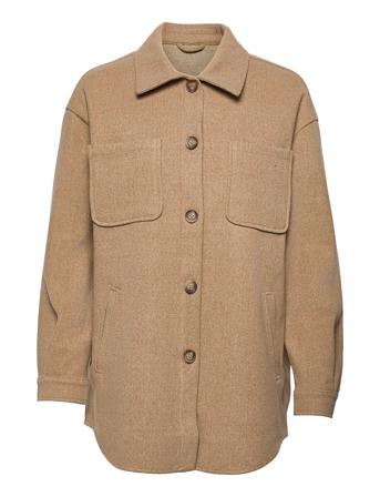 Vikimmi Shirt L/S Jacket Overshirts Brun Vila