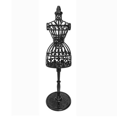 Dukke Display Holder Kjole Klær Mannequin SVART black