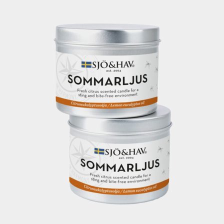 Myggljus / doftljus mot mygg Sjö & Hav Sommarljus, 2 x 190 gram
