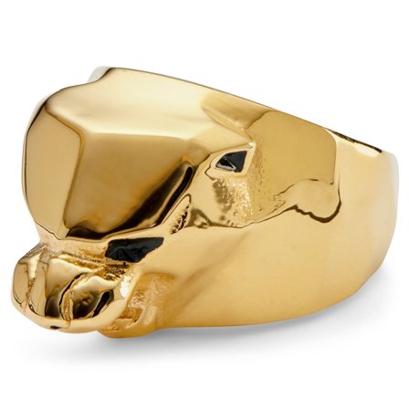 Mack Gold-Tone Puma Ring for Men - Steel rings