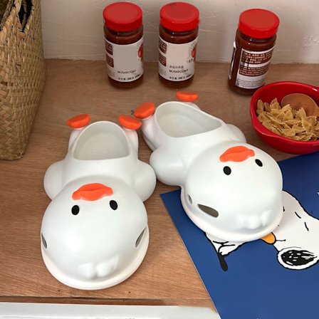 Tegneserie And Dame Hjemmesko Sommer Indendørs Udendørs PVC Søde Sandaler Strandfest Gave Rød 36-37