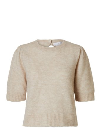 Selected | Slflulu Ss Open Back Knit O-Neck Noos | XL