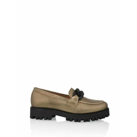 Dwrs Milas Chain - Instappers | Smoke , Beige , Dames , Maat: 42 EU