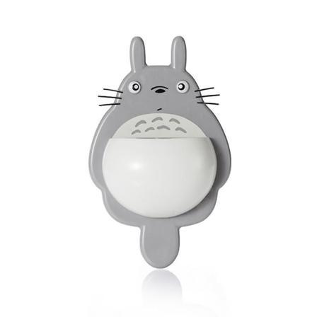 1 stk Sød Totoro Badeværelse Organizer Værktøj Tilbehør Tandbørsteholder Light gray