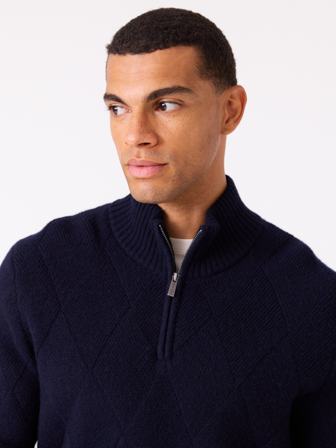 Jean Paul - Darcey zipneck - Herre - Blå - Gensere - M