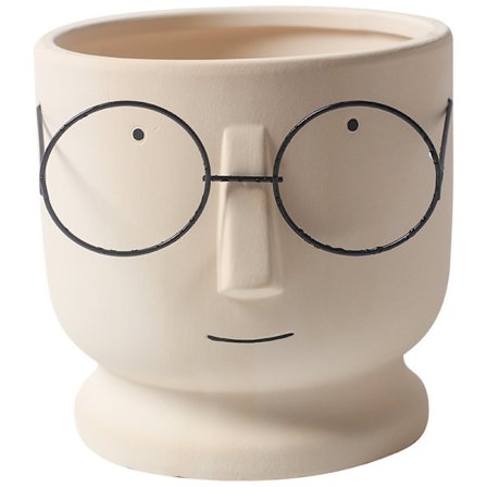 Kreativa glasögon ansikte blomkrukor kaktus krukor för hemmakontor bröllopsdekor