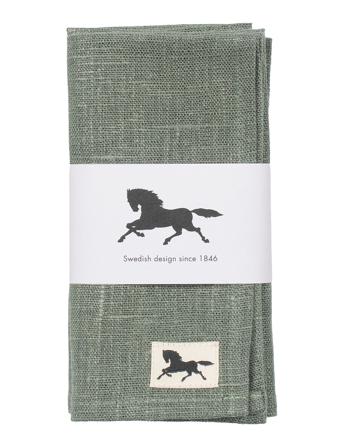 Linne, Napkin Home Textiles Kitchen Textiles Napkins Cloth Napkins Vihreä Almedahls